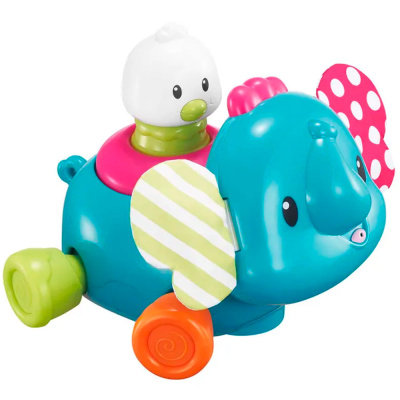 Игрушка Слоник с птичкой интерактивная Auby 41083